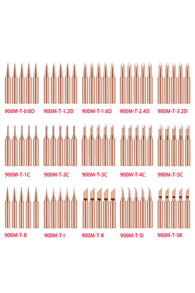 Choice14 1.2D 5pcs 900M-T Series Welding Tips Lead-Free Welding Solder Tip Pu...