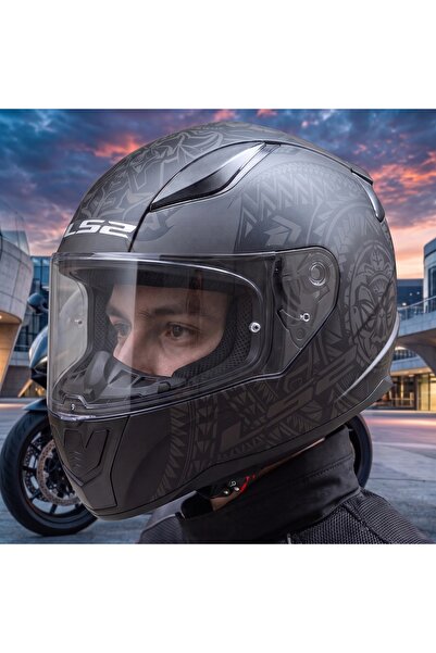 LS2 Rapid 2 Takaroa Motosiklet Kapalı Kask ECE 22.06 Sertifikalı Alc Motosiklet