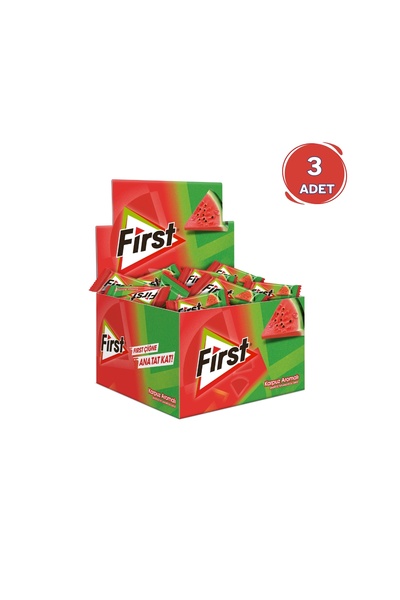 First Karpuz Aromalı Tekli Sakız 1,7 gr - 600 Adet