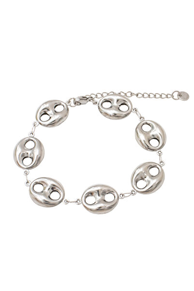 Choice Steel color 2025 New Luxury Gold Color Skeleton Bracelet - Stainless S...