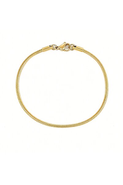 Choice7 16.5cm 2MM Gold color Minimalist Thin Gold Snake Bone Stainless Steel...