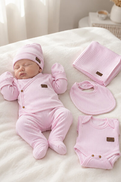 Rocha Baby Rocha Bebek Beyaz Fitilli 7'li Hastane Çıkışı Seti - %100 Pamuklu ...