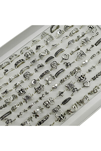 Choice mix size(15mm-19mm) R84Y 30pcs 30pcs/lot Gothic Punk Ring Set For Wome...