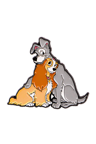 Choice 2 Couple Enamel Pin Cartoon Dog Brooch For Coat Women's Brooches Fashi...