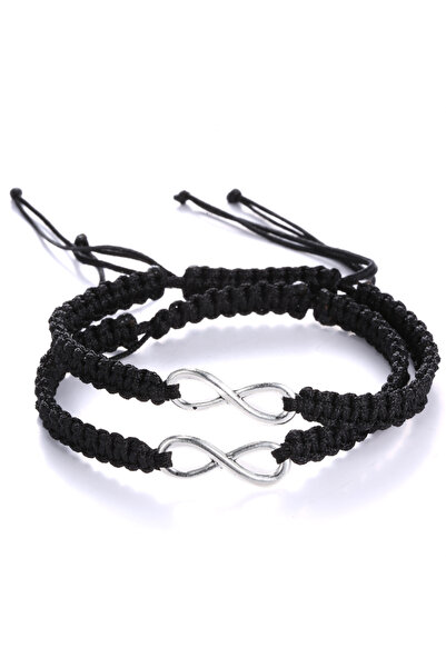 Choice 16B029R1 2Pcs 8 Words Infinity Love Couple Bracelets For Women Men Han...