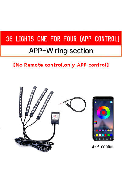 Choice4 شريط إضاءة زخرفي للدراجات النارية والسيارات، 36 مصباح LED، يعمل بجهد ...