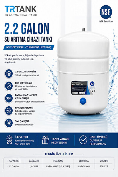 ARSPUREFİLTER SU ARITMA CİHAZI SU TANKI 2.2 GALON 8 LT
