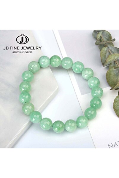 Choice 6mm Myanmar Green Jade JD Natural Stone Myanmar Green Jade Beaded Brac...