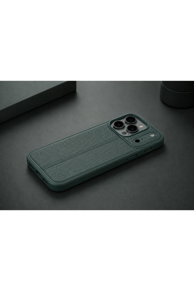 halkhouse İphone 17 & 18 Pro Max Kılıf Kamera Korumalı Auto Focus Deri Kapak