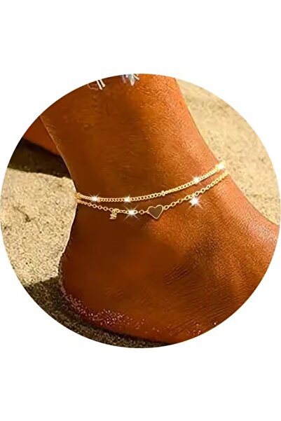 Choice Gold Color Bohemia Girl CZ Anklet Bracelets Waterproof Heart Charm Cha...