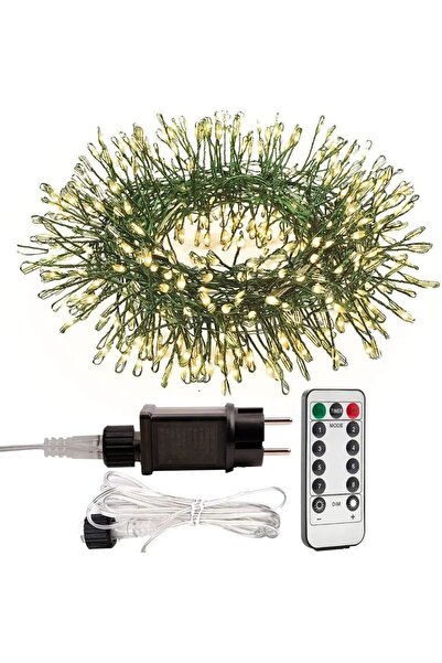 Choice 36Meters 1000LEDs Warm White 1000 Leds Green Wire Cluster Christmas Fa...