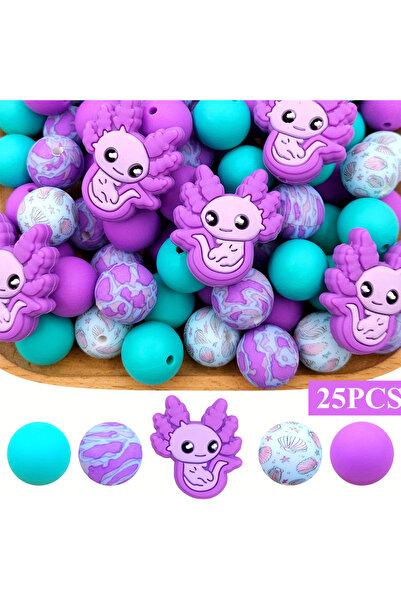 Choice1 25PCS-style 3 6/25PCS water monster/seahorse silicone beads, suitable...