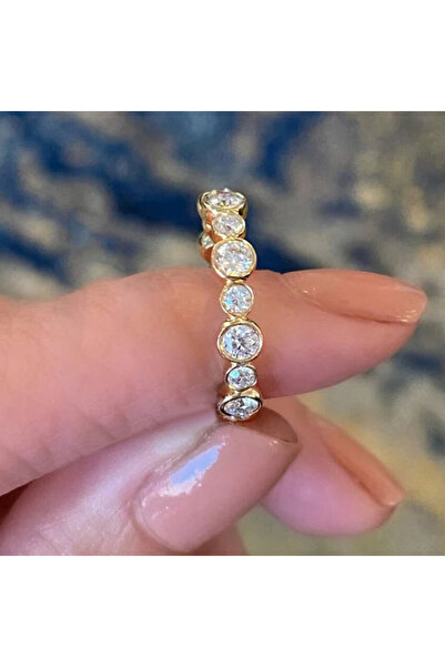 Choice9 6 Q782 Huitan Trendy Round Cubic Zirconia Ring for Women Silver Color...