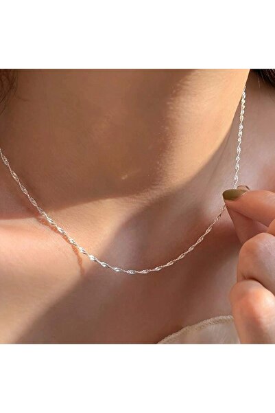 Choice Silver Exquisite Gold Plated Stainless Steel Thin Chain Necklace for W...