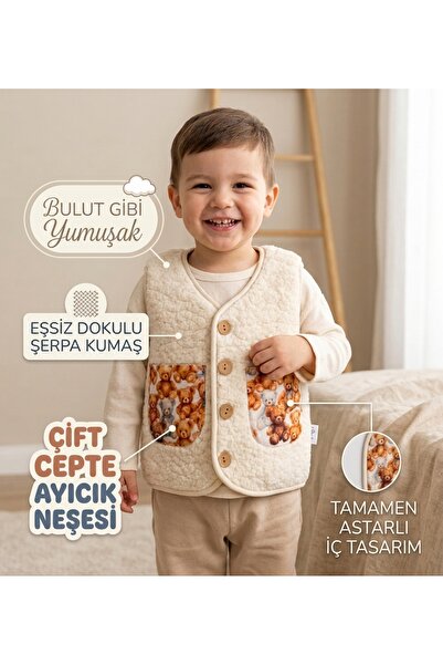 MİLAYS LİFE HOME COLLECTİON KIZ ÇOCUK WELSOFT KUZU İÇİ DESENİ PAMUK ASTARLI Ç...