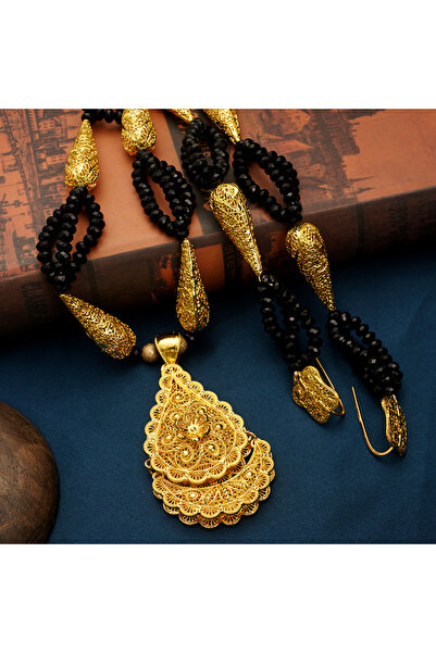 Choice model 5 Ethnic Luxury Beads Necklace Pendant Gold Plated Algerian Wedd...