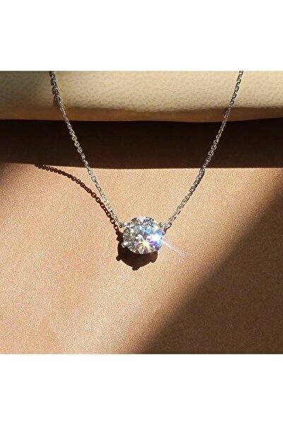 Choice XL1160 Huitan Simple Stylish Round Cubic Zircon Pendant Necklace for W...