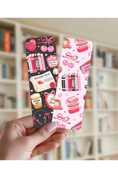 Flurina Studio Çift Taraflı Kitap Ayracı No:031 - Cherry Romance