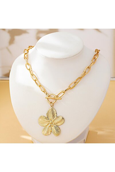 Choice Gold-color A Fashionable Women's Pendant Necklace, Vintage Simple Wist...