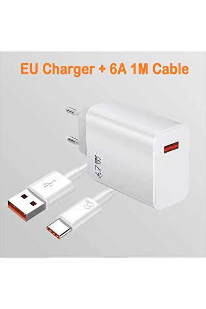 Choice1 EU Plug Suit USB GaN-lader Totaal 67W Snelladen Wandoplader 6A USB Ty...