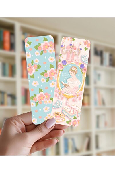 Flurina Studio Çift Taraflı Kitap Ayracı No:025 - Blossom Reader