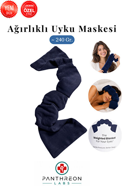 Panthreon ®   Weighted Sleep Mask |   Fall Asleep Faster |   Relaxing Print o...