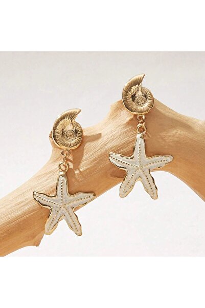 Choice AEH60076 Obega Candy Starfish Charms Dangle Stud Earrings Metal Epoxy ...