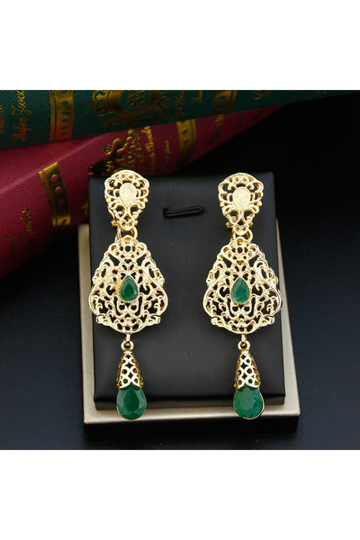 Choice ER3663green Sunspicems Chic Crystal Morocco Earring for Women Royal Lo...