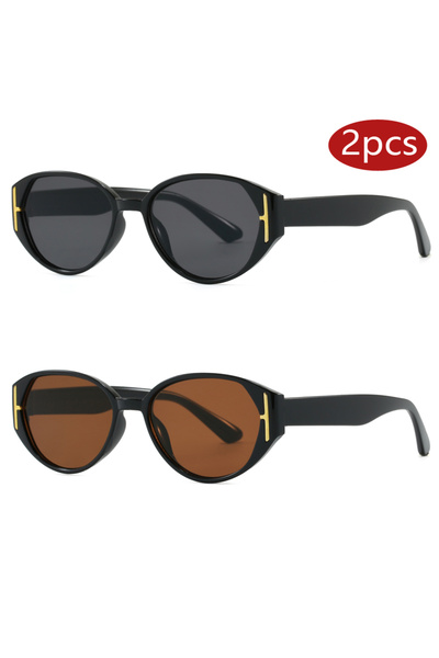 Choice1 2pcs z05a Protective Glasses 2pcs New Cat Eye Simple Sunglasses Women...