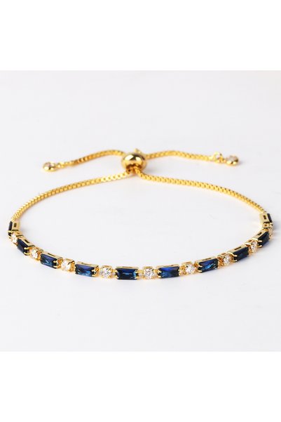 Choice blue gold Luxury Rainbow Iced Out Zircon Tennis CZ Bracelet Women's St...
