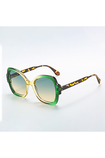 Choice4 yellow green Retro New Oversized Oval Sunglasses Women Multi Color Le...