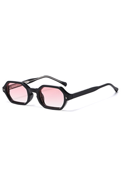 Choice1 black pink New Black Square Retro Sunglasses Branded Designer Concave...