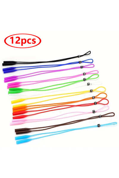 Choice 12pcs z01 Fashion Sports Eyewear Retainer Candy Color Silicone Sunglas...