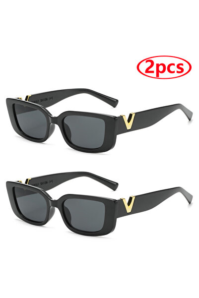 Choice show as picture 2 black Fashion Rectangle Sunglasses Women Luxury Bran...