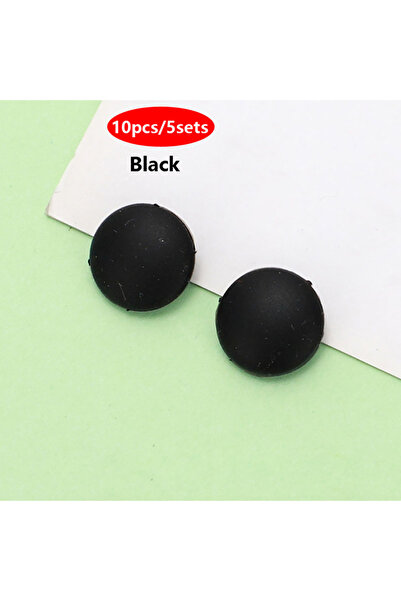 Choice11 Black 10pcs/5sets Silicone Round Anti Slip Ear Hook Eyeglass Eyewear...