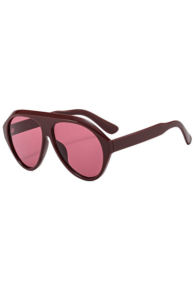 Choice9 red Protective Glasses Vintage Oversized Oval Punk Sunglasses Women B...