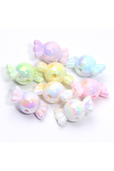 Choice mixed 10pcs Gradient Color Sweets Acrylic Beads Loose Spacer Beads For...