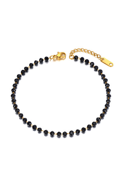 Choice A21029G Lokaer Fashion Black CZ Crystal Charm Anklets For Women Girl S...