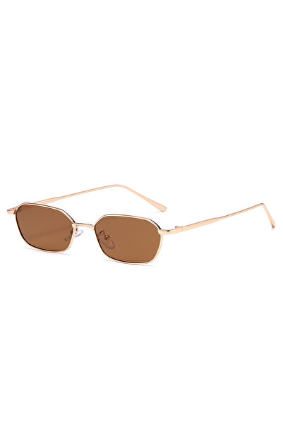 Choice brown Protective Glasses Fashion Small Square Sunglasses Women Sun Gla...