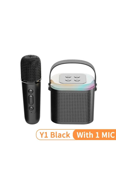 Choice4 Black With 1 MIC Y1 High Power Karaoke Bluetooth Speaker Portable 360...