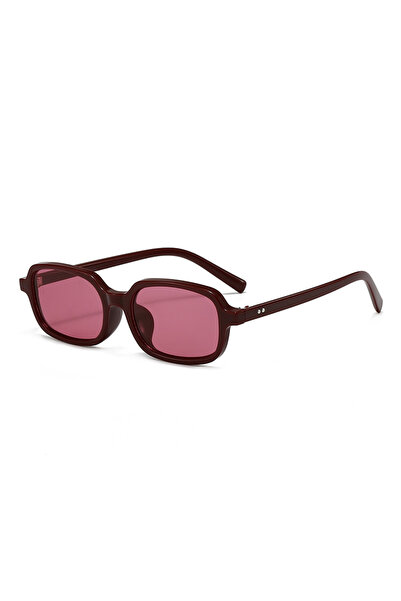 Choice7 red Protective Glasses New Small Rectangle Sunglasses Women Fashion C...