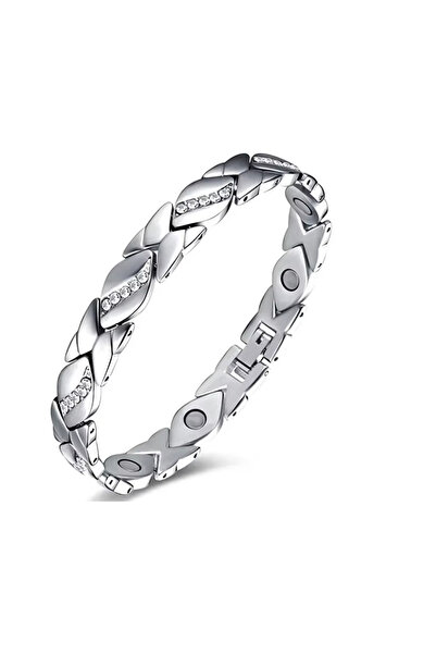 Choice7 XZSYSL-S Women's Rose Flower Strong Magnetic Bracelet, High Gauss Adj...