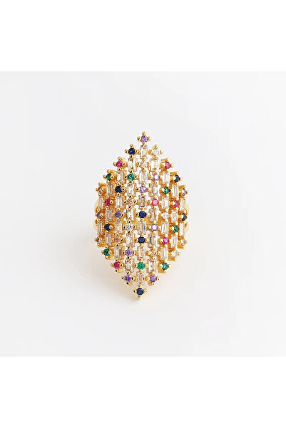 Choice C Luxury Colorful Cubic Zirconia Rings For Women Bohemian Colorful Wom...