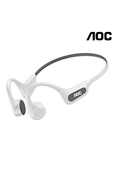 Choice White AOC ACN4521 Bone Conduction Wireless Headphone Ear Hook Cycling ...