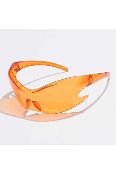 Choice4 show as picture orange Luxury Brand Sports Punk Y2K Sunglasses Women ...