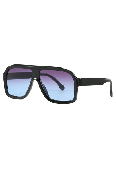 Choice1 grey blue 1/6pcs Oversized Square Sunglasses Women Men Thick Frame Br...