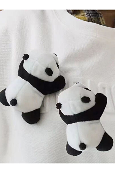 Choice 2Pcs ZAKOL Cute Panda Brooch Plush Toy Cartoon Doll Brooch Schoolbag C...