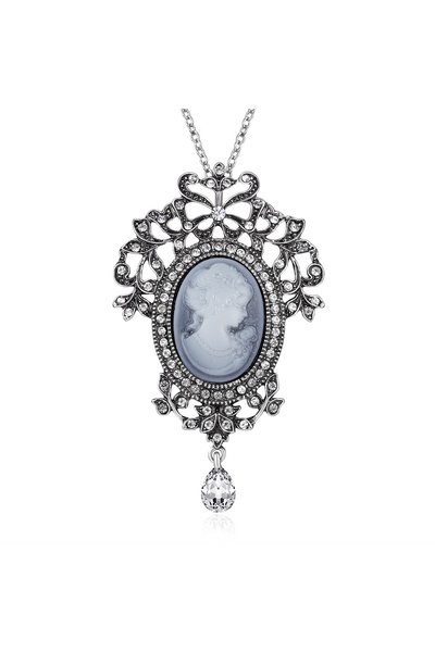Choice NC18Y0063 Vintage Cameo Beauty Portrait Pendant Necklace For Women Men...