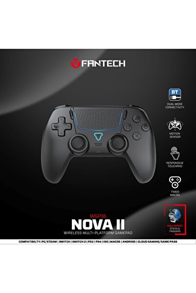 choice2 WGP16 BLACK FANTECH NOVA II WGP16 Wireless Gamepad Gyro Sensor Hall J...