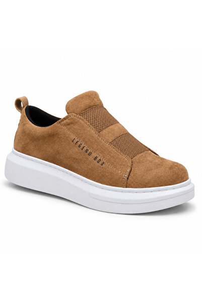 BESKAR Ba0307 Tan Leather Faux Leather Casual Men's Shoes – Orthopedic Support